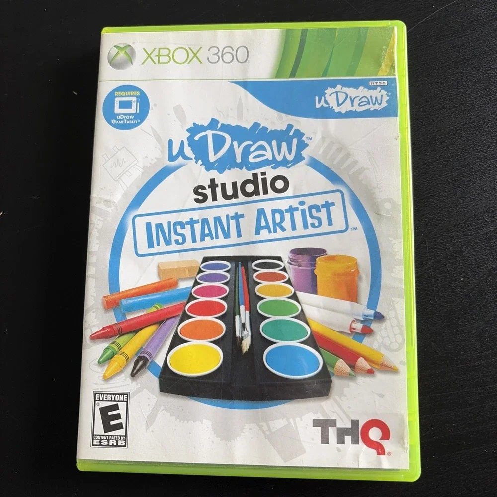 uDraw Studio Instant Artist (Microsoft Xbox 360) CIB Complete Tested & Working